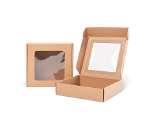 Darčekové krabice s odklápacím priehľadným vekom 