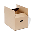 Složena kartonová krabice na stěhování