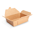 Papírová krabička na jídlo otevřená