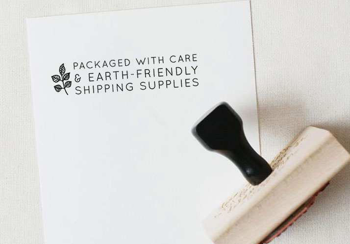 Razítko earth-friendly packaging