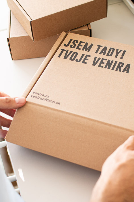 Krabice s potiskem Venira